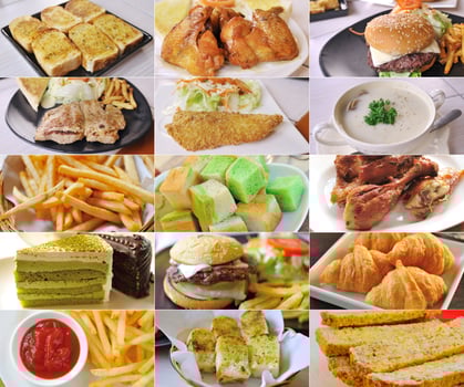 set of food collection photo