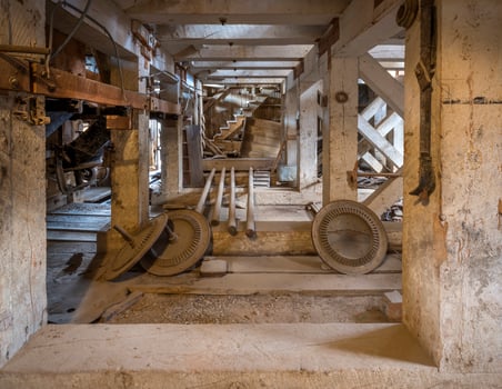 Stout Beams in Bodie Stamp Mill photo