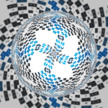 3d rendering kaleidoscope simple pattern background photo