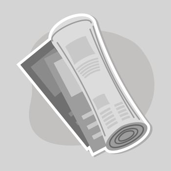 newspaper for recycle vector