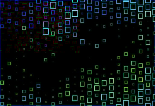 Dark Blue, Yellow vector background with rectangles.