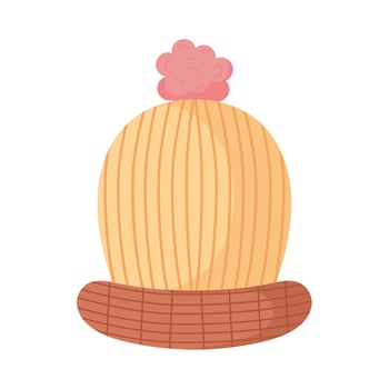 woolen knit hat vector