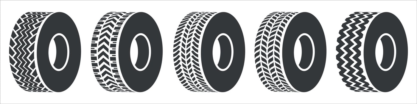 Car tire vector