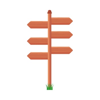 wooden arrows signals vector