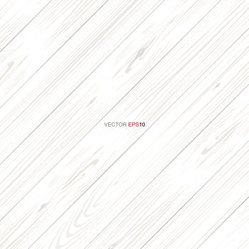 White wood pattern and texture for background. Vector. vector