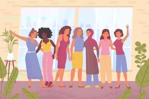 Womens Day Flat Illustration vector