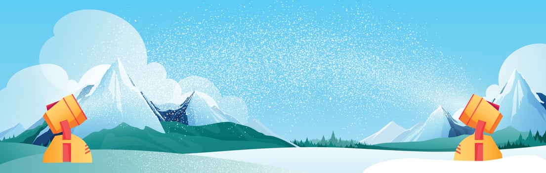 Ski Resort Background vector