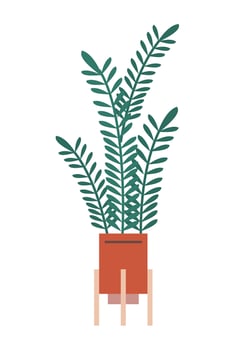 houseplant in pot vector