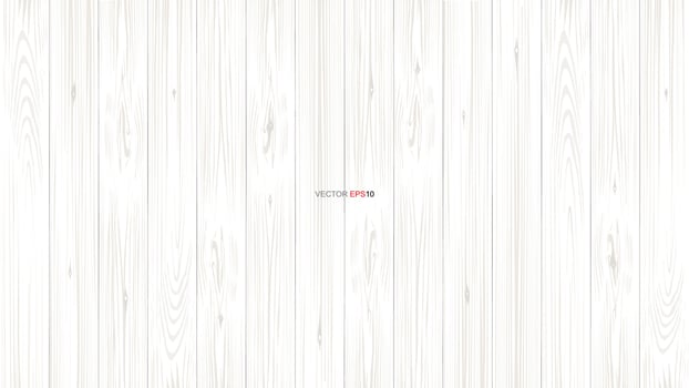 White wood pattern and texture for background. Vector. vector