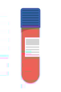 medical tube test laboratory flat icon vector