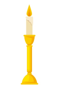 candle in chandelier vector