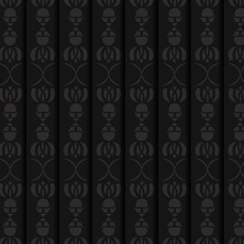 dark ethnic seamless pattern template vector