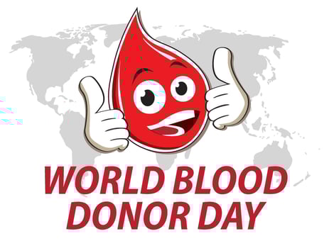 world donor day vector image