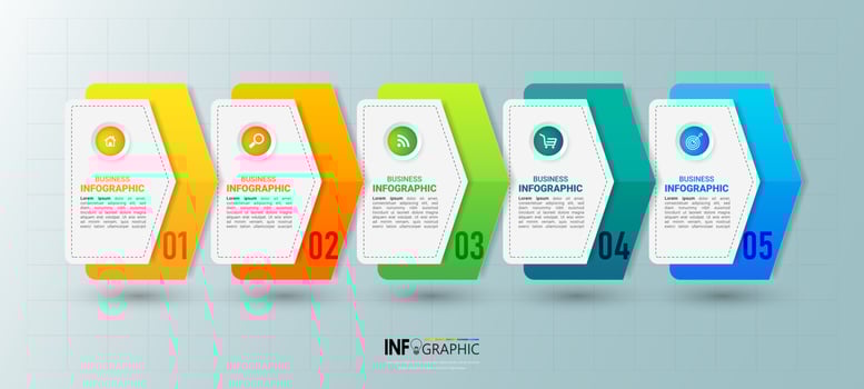 Business Infographic design template vector