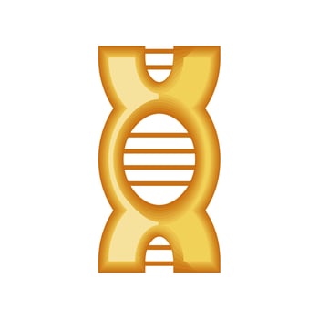 molecule dna genetic icon vector