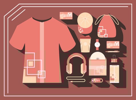 mock up for corporate identity vector