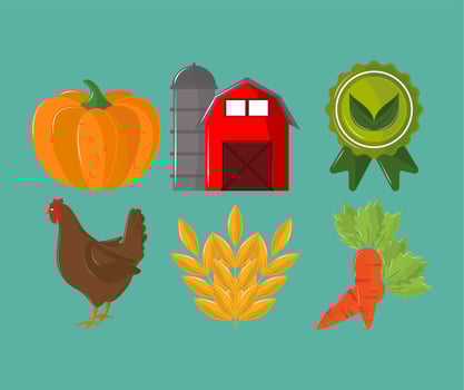 organic fresh products vector