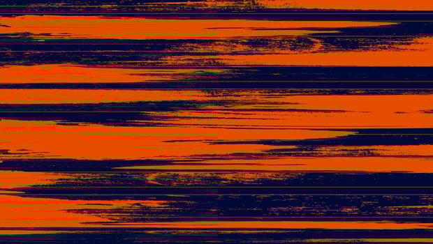 Minimal Abstract Orange Grunge Texture In Blue Background vector