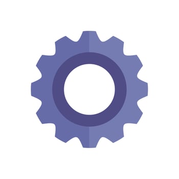 gear settings machine vector