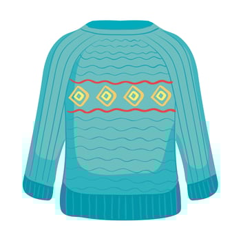wool coat clothes vector