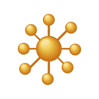 science molecule atom icon vector