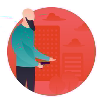 Trendy Snatcher Concepts vector