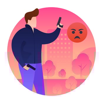Trendy Shooter Concepts vector