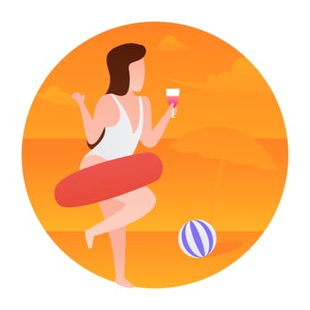 Beach Party Concepts vector
