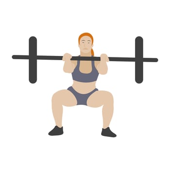 Barbells Exercise Concepts vector