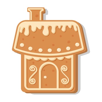 Christmas gingerbread house. vector
