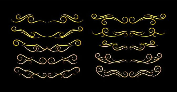 frame gold vintage element vector