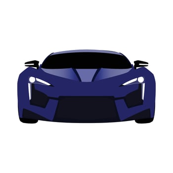 Front view of Car illustration vector
