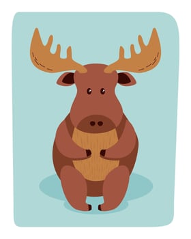 Moose Vintage Animals Vector Deer