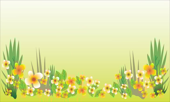 Beautiful natural flower background vector