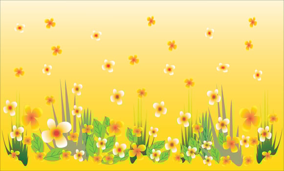Beautiful natural flower background vector