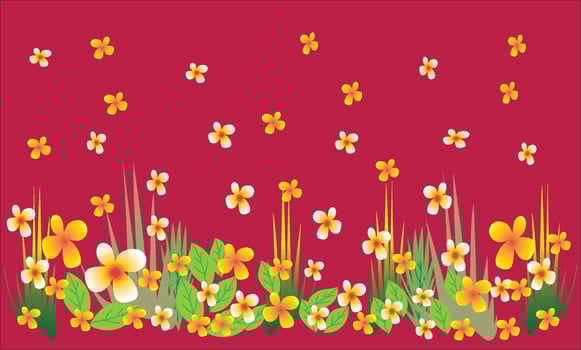 Beautiful natural flower background vector