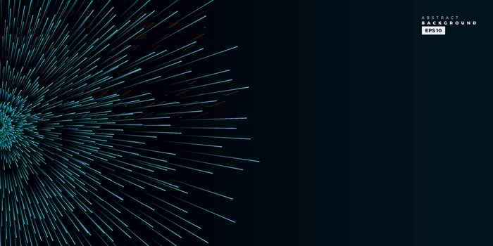 Abstract vector explosion lines equalizer circular shape isolated technology background. Big data algorithms visualization. Vector illustration in concept of technology , quantum science .