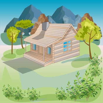 Cabin Vector Illustration