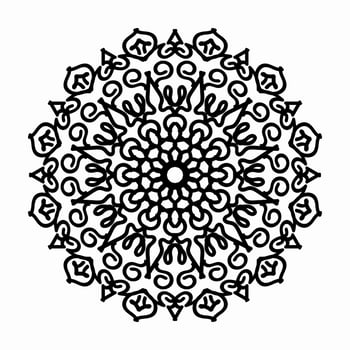 decorative concept abstract mandala illustration vector