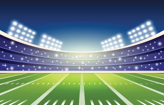 Superbowl Football Field Background vector