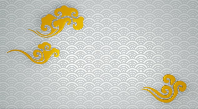 Japanese white background floor and wall background. 3D rendering photo