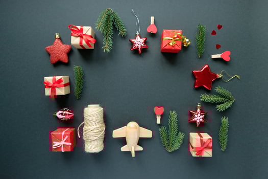 Merry Christmas and Happy New Year. Black background photo