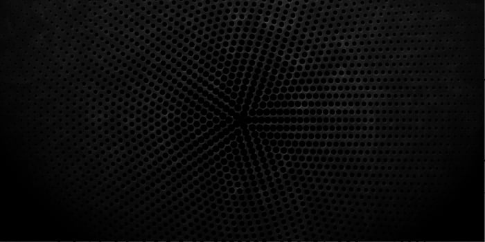 Sale banner, poster, flyer design with dots pattern on dark black canvas and grunge texture background. Modern design backdrop template for advertisement, social and fashion ads vector