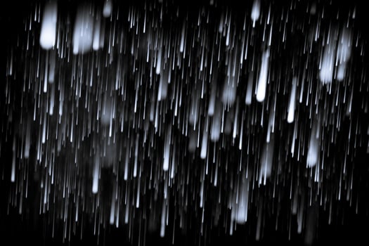 Asteroid Rain over black photo