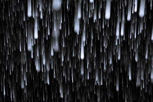 Asteroid Rain over black photo