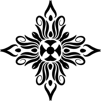 Traditional Asian, Indian motif design for textile printing, fabric printings vector