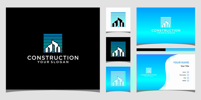 Construction logo design vector