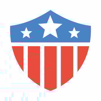 USA Badge Icon Flat.eps vector