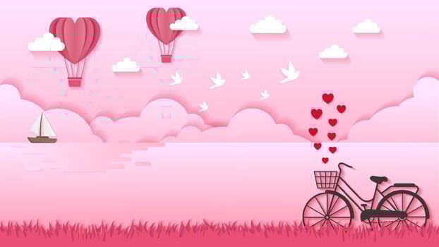 Valentines day background vector