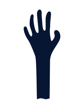 zombie hand design vector